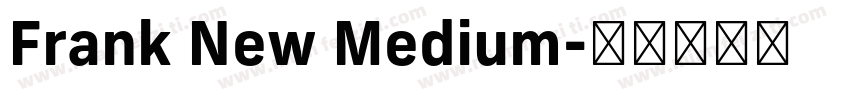 Frank New Medium字体转换